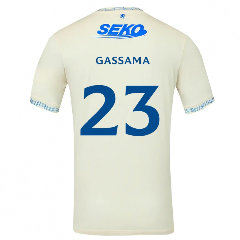 Danxen Herren Djeidi Gassama #23 Tiefseeblau Weiß Auswärtstrikot Trikot 2026/27 T-Shirt Österreich