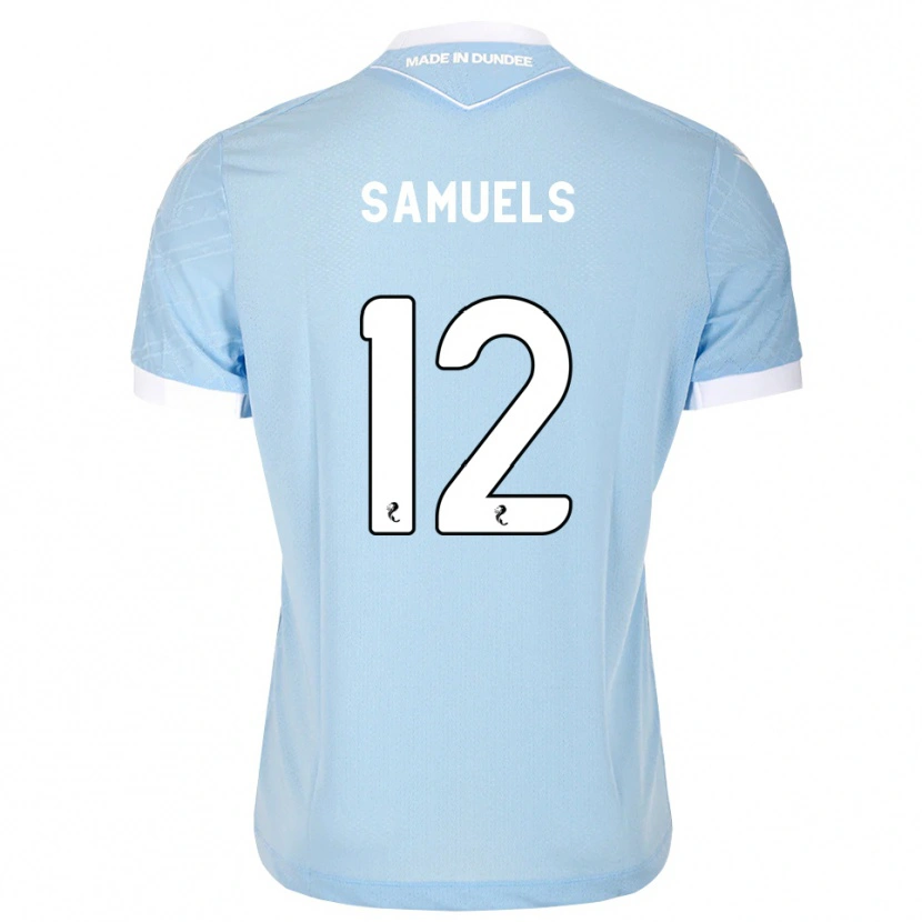 Danxen Herren Imari Samuels #12 Himmelblau Weiß Auswärtstrikot Trikot 2026/27 T-Shirt Österreich