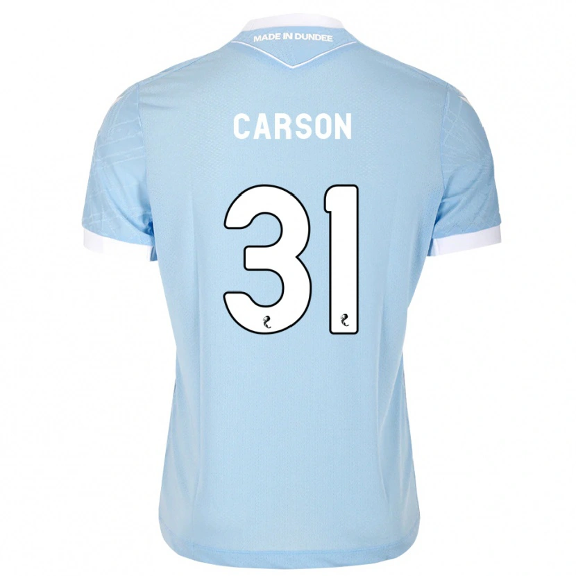 Danxen Herren Trevor Carson #31 Himmelblau Weiß Auswärtstrikot Trikot 2026/27 T-Shirt Österreich