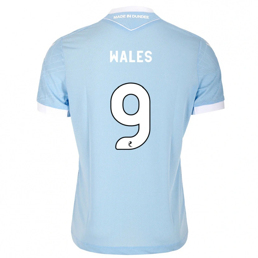 Danxen Herren Bobby Wales #9 Himmelblau Weiß Auswärtstrikot Trikot 2026/27 T-Shirt Österreich