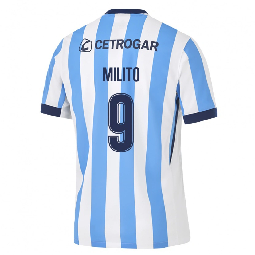 Danxen Damen Leandro Milito #9 Hellblau Weiß Schwarz Heimtrikot Trikot 2026/27 T-Shirt Österreich