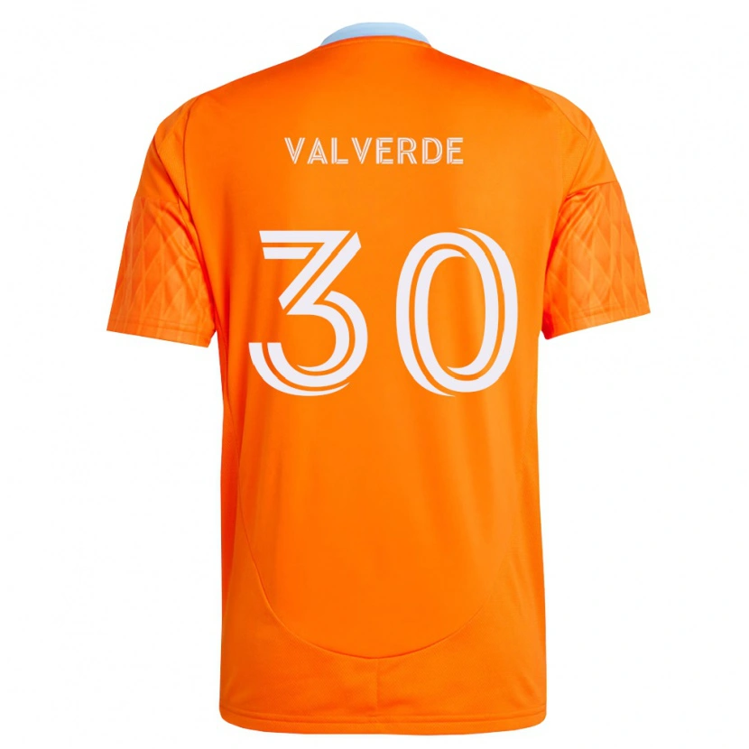 Danxen Damen Jefferson Valverde #30 Orange Weiß Heimtrikot Trikot 2026/27 T-Shirt Österreich