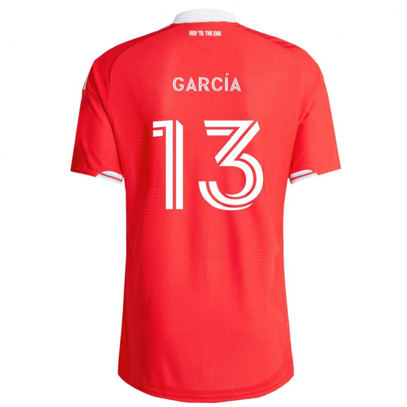 Danxen Damen Deijan García #13 Rot Tiefblau Weiß Heimtrikot Trikot 2026/27 T-Shirt Österreich