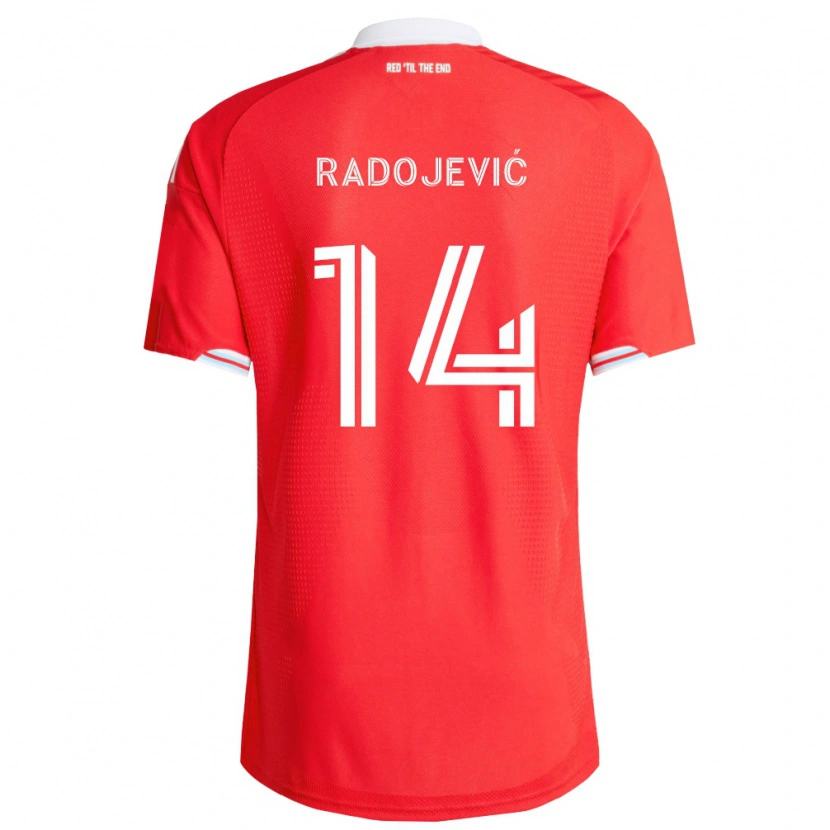 Danxen Damen Viktor Radojević #14 Rot Tiefblau Weiß Heimtrikot Trikot 2026/27 T-Shirt Österreich