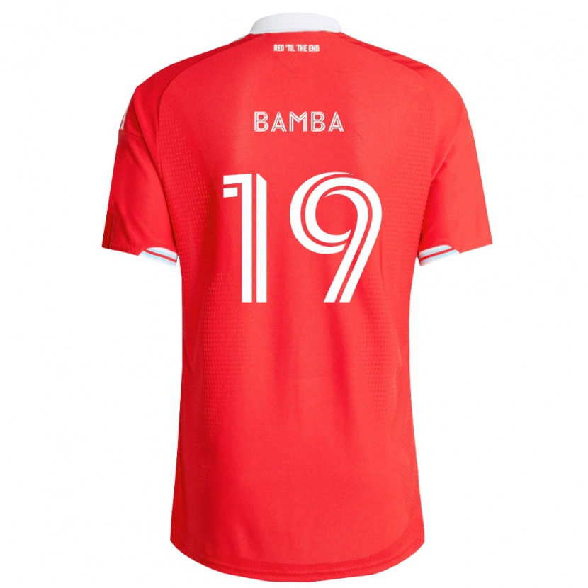 Danxen Damen Jonathan Bamba #19 Rot Tiefblau Weiß Heimtrikot Trikot 2026/27 T-Shirt Österreich