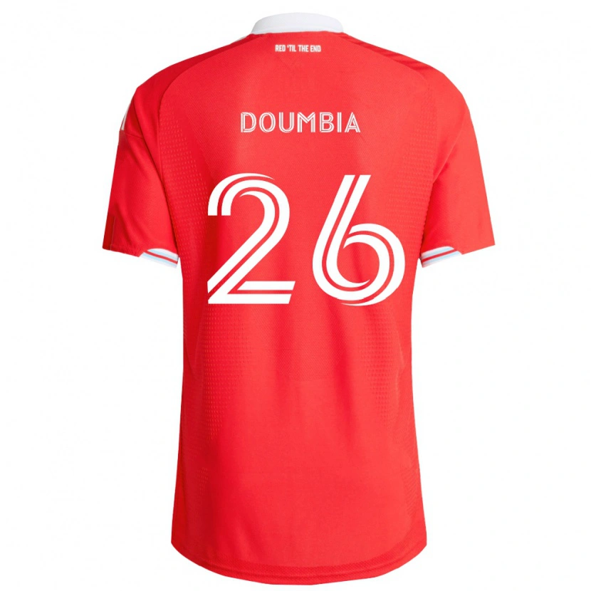 Danxen Damen Ousmane Doumbia #26 Rot Tiefblau Weiß Heimtrikot Trikot 2026/27 T-Shirt Österreich