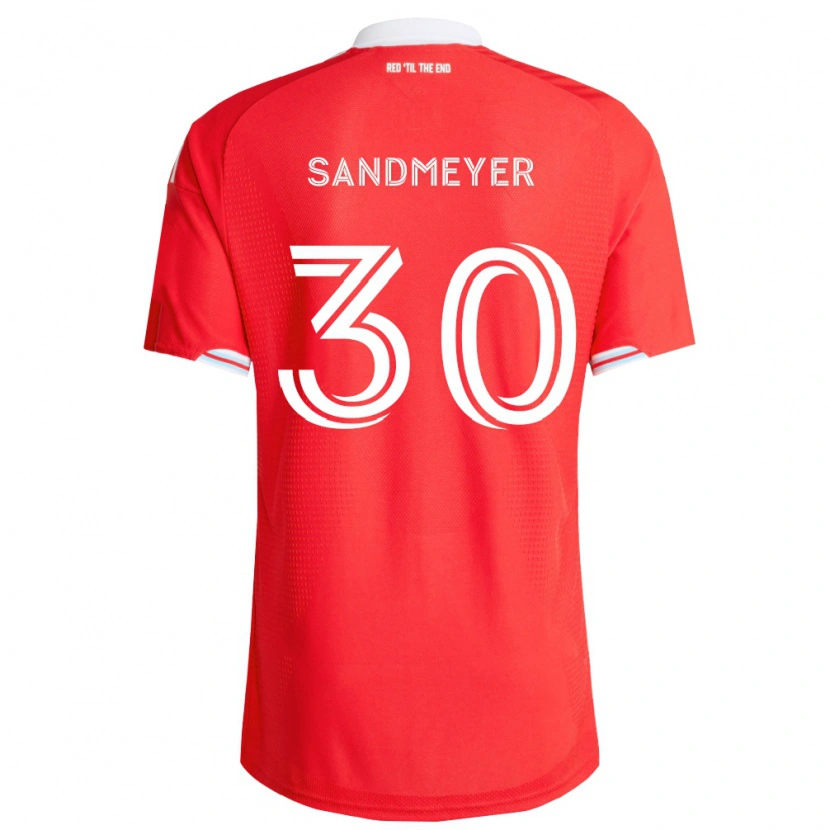Danxen Damen Jack Sandmeyer #30 Rot Tiefblau Weiß Heimtrikot Trikot 2026/27 T-Shirt Österreich