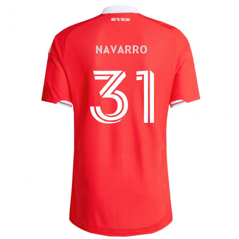 Danxen Damen Federico Navarro #31 Rot Tiefblau Weiß Heimtrikot Trikot 2026/27 T-Shirt Österreich