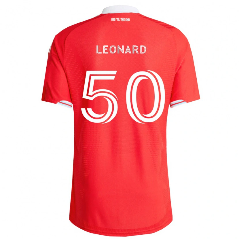 Danxen Damen Eric Leonard #50 Rot Tiefblau Weiß Heimtrikot Trikot 2026/27 T-Shirt Österreich