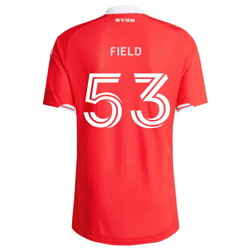 Danxen Damen James Field #53 Rot Tiefblau Weiß Heimtrikot Trikot 2026/27 T-Shirt Österreich