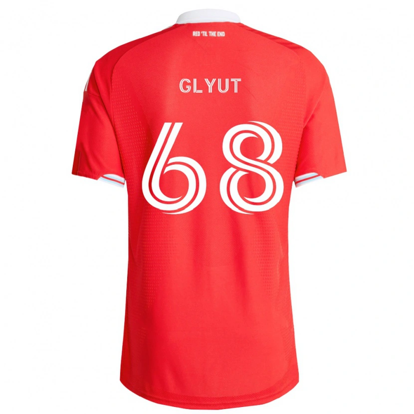 Danxen Damen Vitaliy Glyut #68 Rot Tiefblau Weiß Heimtrikot Trikot 2026/27 T-Shirt Österreich