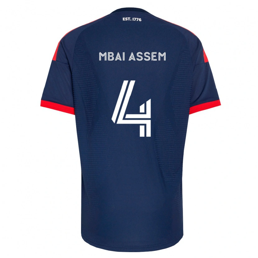 Danxen Damen Chris Mbaï-Assem #4 Königsblau Rot Weiß Heimtrikot Trikot 2026/27 T-Shirt Österreich