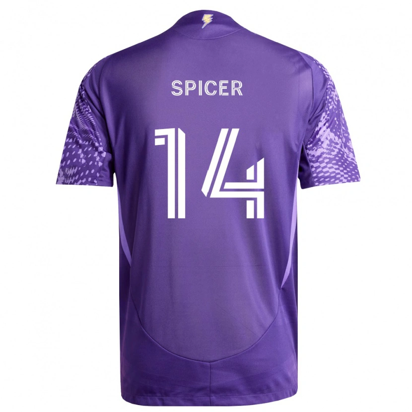Danxen Damen Tyrese Spicer #14 Violett Weiß Heimtrikot Trikot 2026/27 T-Shirt Österreich