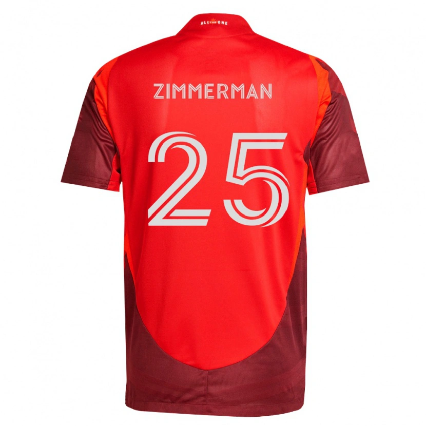 Danxen Damen Walker Zimmerman #25 Burgund Rot Heimtrikot Trikot 2026/27 T-Shirt Österreich