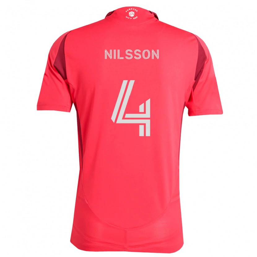 Danxen Damen Joakim Nilsson #4 Magenta Weiß Heimtrikot Trikot 2026/27 T-Shirt Österreich
