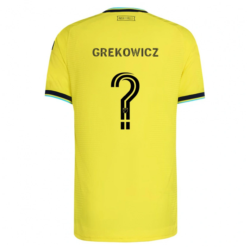 Danxen Damen Jacob Grekowicz #0 Hellgelb Marineblau Heimtrikot Trikot 2026/27 T-Shirt Österreich