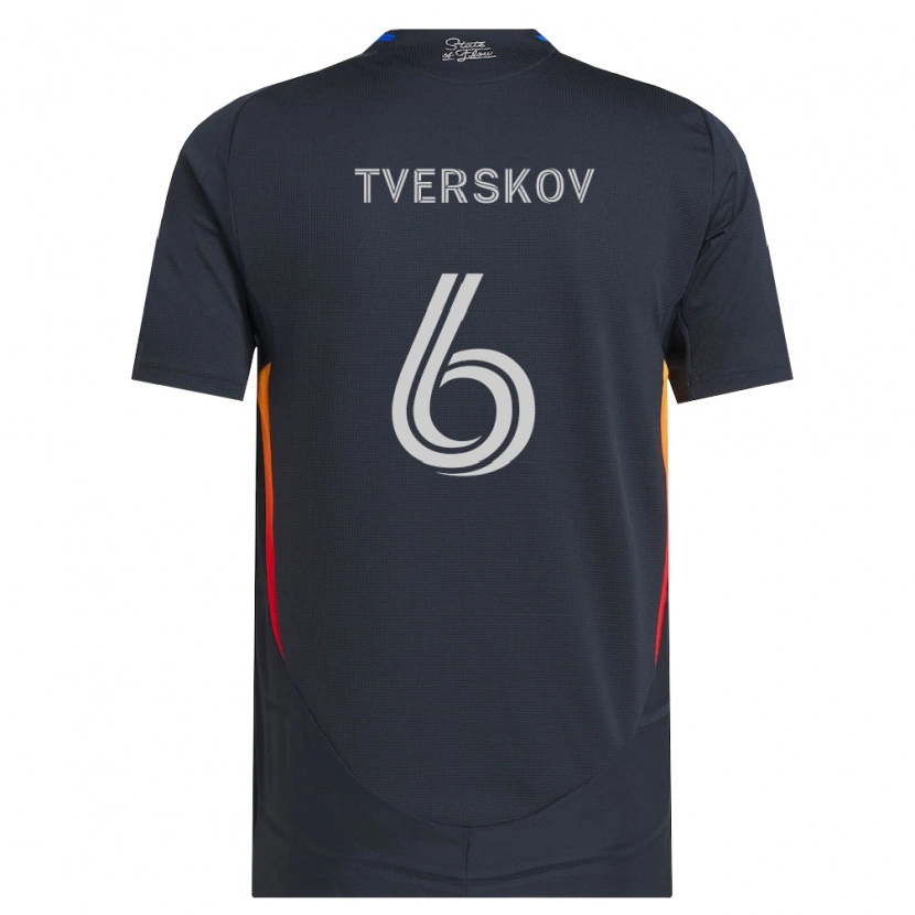 Danxen Damen Jeppe Tverskov #6 Dunkelgrau Rot Heimtrikot Trikot 2026/27 T-Shirt Österreich