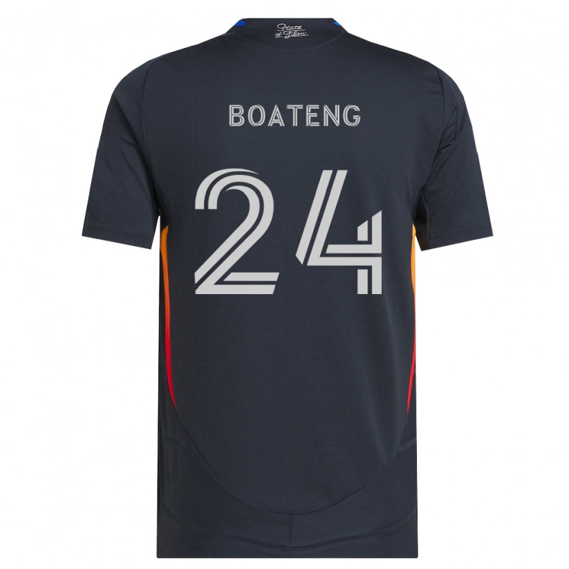 Danxen Damen Emmanuel Boateng #24 Dunkelgrau Rot Heimtrikot Trikot 2026/27 T-Shirt Österreich