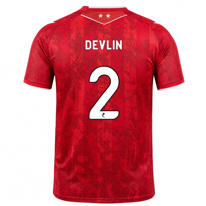 Danxen Damen Nicky Devlin #2 Rot Weiß Heimtrikot Trikot 2026/27 T-Shirt Österreich