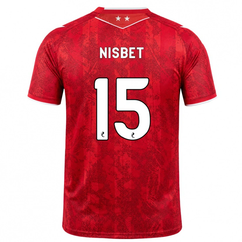 Danxen Damen Kevin Nisbet #15 Rot Weiß Heimtrikot Trikot 2026/27 T-Shirt Österreich