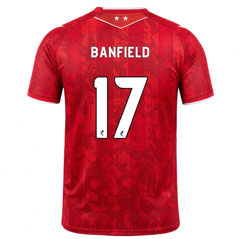 Danxen Damen Keeley Banfield #17 Rot Weiß Heimtrikot Trikot 2026/27 T-Shirt Österreich