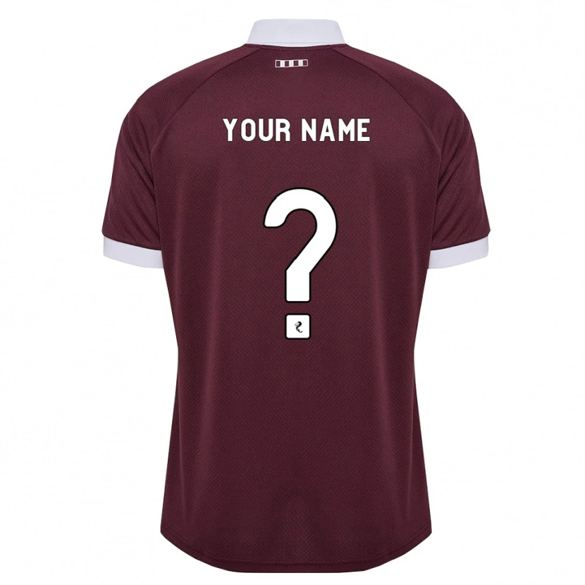 Danxen Damen Ihren Namen #0 Burgunder Weiß Heimtrikot Trikot 2026/27 T-Shirt Österreich