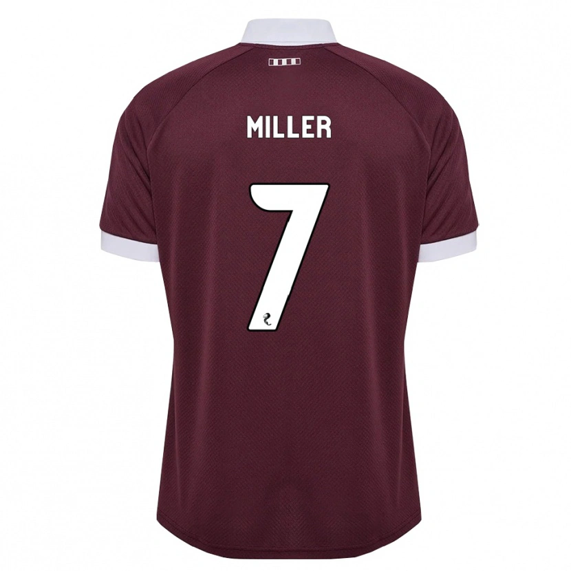Danxen Damen Calvin Miller #7 Burgunder Weiß Heimtrikot Trikot 2026/27 T-Shirt Österreich