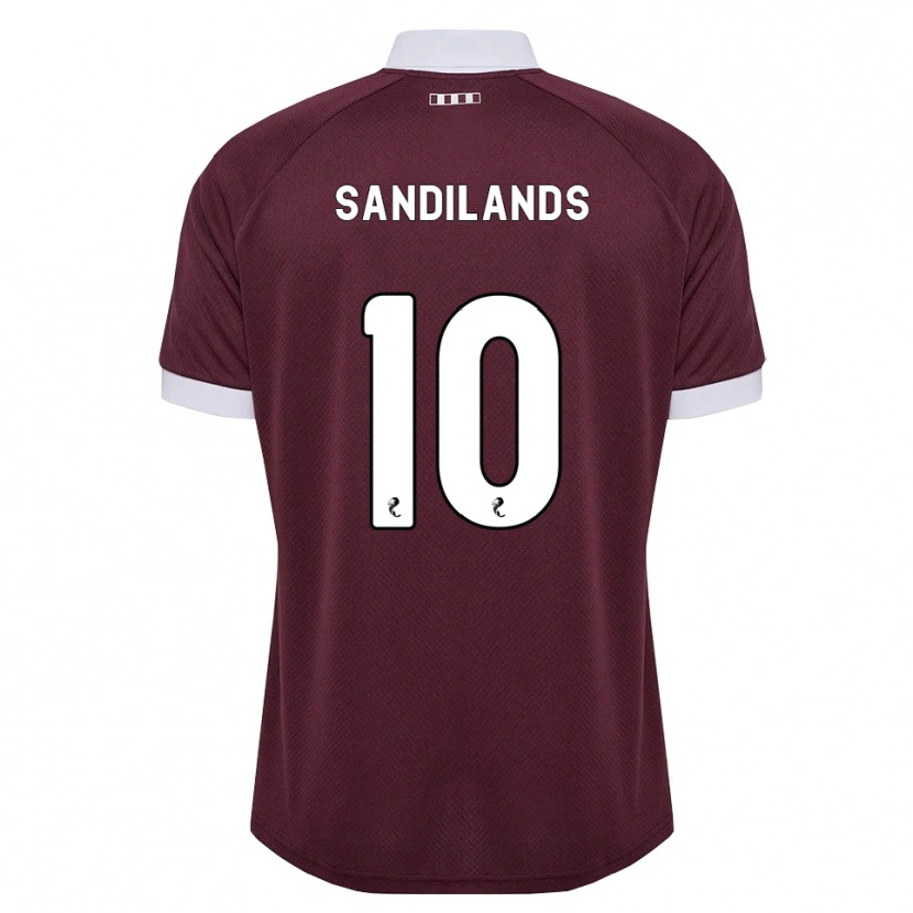 Danxen Damen Callum Sandilands #10 Burgunder Weiß Heimtrikot Trikot 2026/27 T-Shirt Österreich