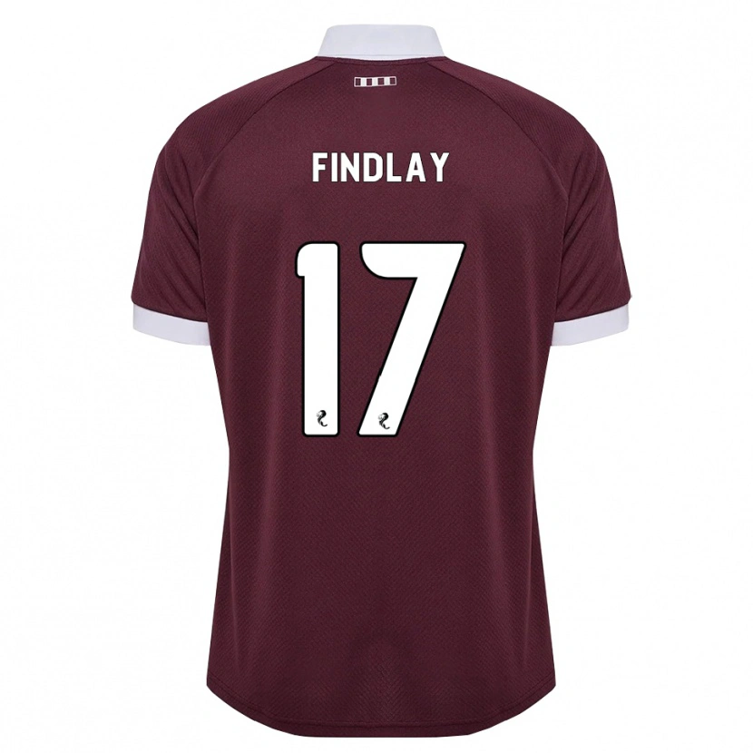 Danxen Damen Stuart Findlay #17 Burgunder Weiß Heimtrikot Trikot 2026/27 T-Shirt Österreich