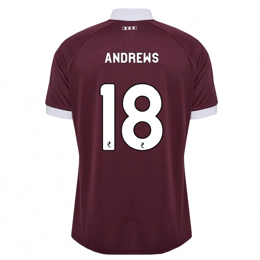 Danxen Damen Joely Andrews #18 Burgunder Weiß Heimtrikot Trikot 2026/27 T-Shirt Österreich