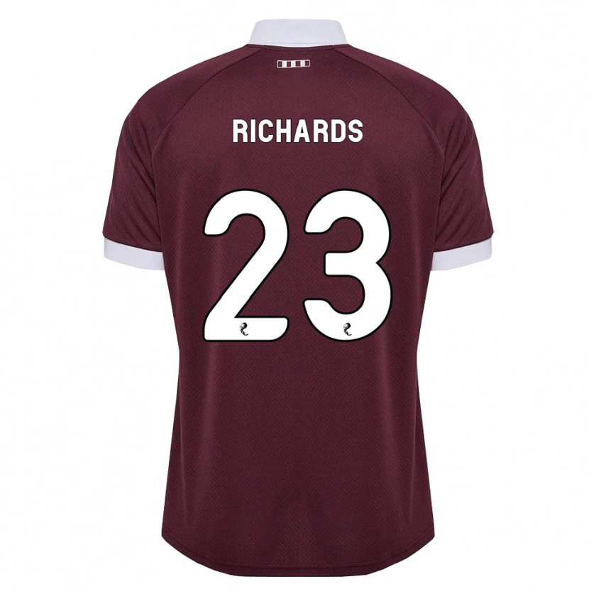 Danxen Damen Jackie Richards #23 Burgunder Weiß Heimtrikot Trikot 2026/27 T-Shirt Österreich