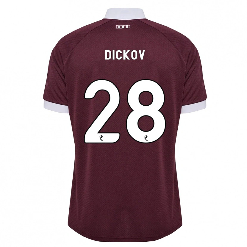 Danxen Damen Sam Dickov #28 Burgunder Weiß Heimtrikot Trikot 2026/27 T-Shirt Österreich