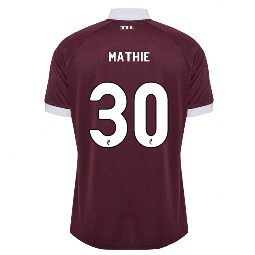 Danxen Damen Jayden Mathie #30 Burgunder Weiß Heimtrikot Trikot 2026/27 T-Shirt Österreich