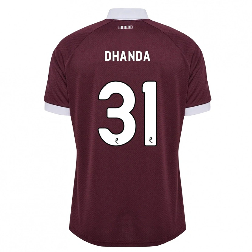 Danxen Damen Yan Dhanda #31 Burgunder Weiß Heimtrikot Trikot 2026/27 T-Shirt Österreich