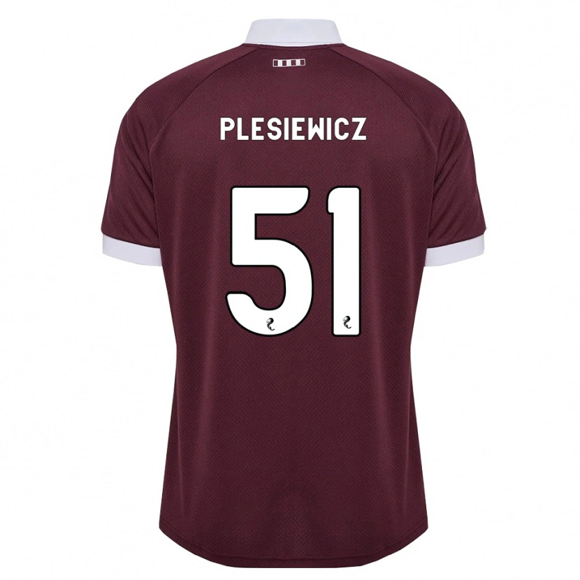 Danxen Damen Szymon Plesiewicz #51 Burgunder Weiß Heimtrikot Trikot 2026/27 T-Shirt Österreich