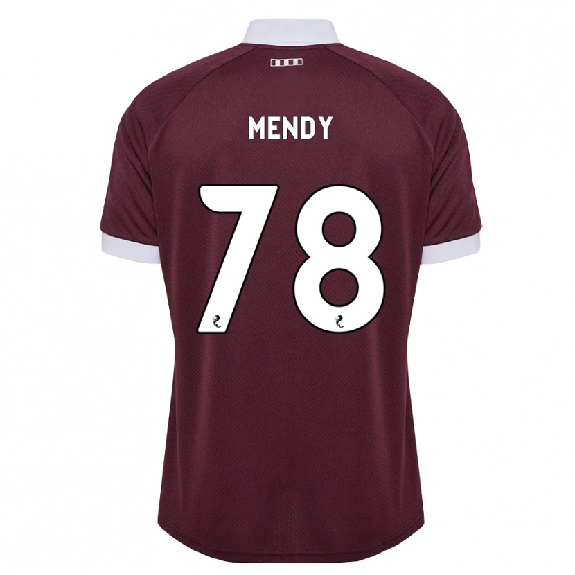 Danxen Damen Laurent Mendy #78 Burgunder Weiß Heimtrikot Trikot 2026/27 T-Shirt Österreich