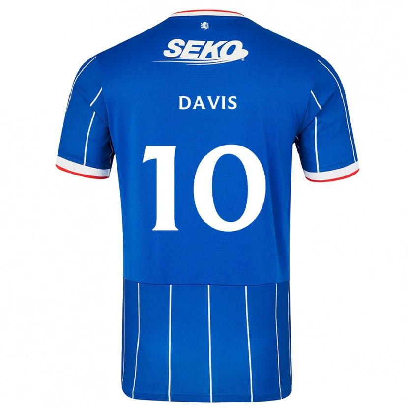Danxen Damen Steven Davis #10 Rot Blau Weiß Heimtrikot Trikot 2026/27 T-Shirt Österreich