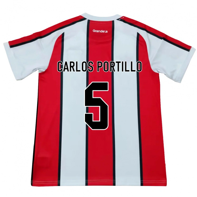 Danxen Damen Juan Carlos Portillo #5 Weiß Rot Schwarz Auswärtstrikot Trikot 2026/27 T-Shirt Österreich
