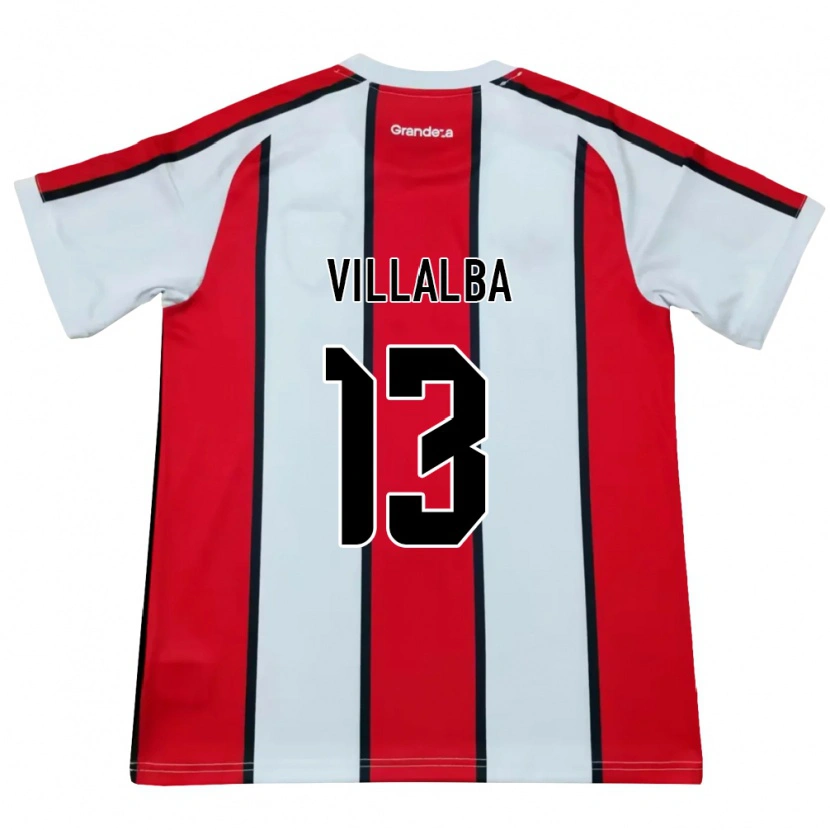 Danxen Damen Jonathan Villalba #13 Weiß Rot Schwarz Auswärtstrikot Trikot 2026/27 T-Shirt Österreich