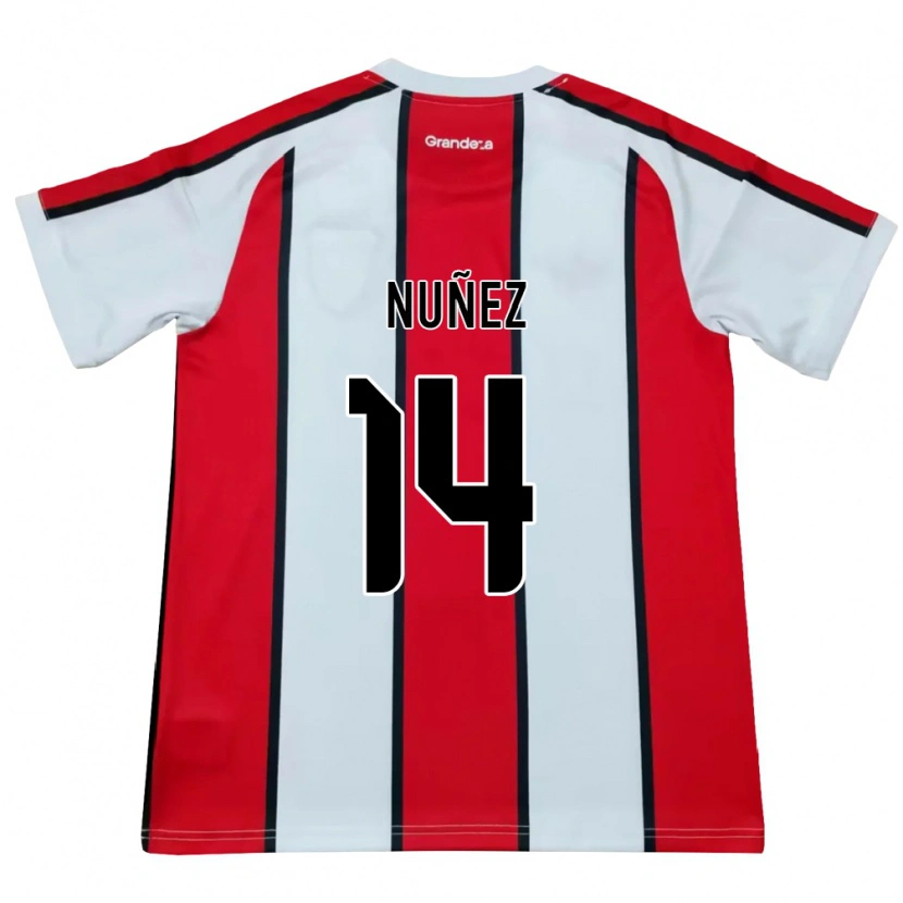 Danxen Damen Elias Nuñez #14 Weiß Rot Schwarz Auswärtstrikot Trikot 2026/27 T-Shirt Österreich