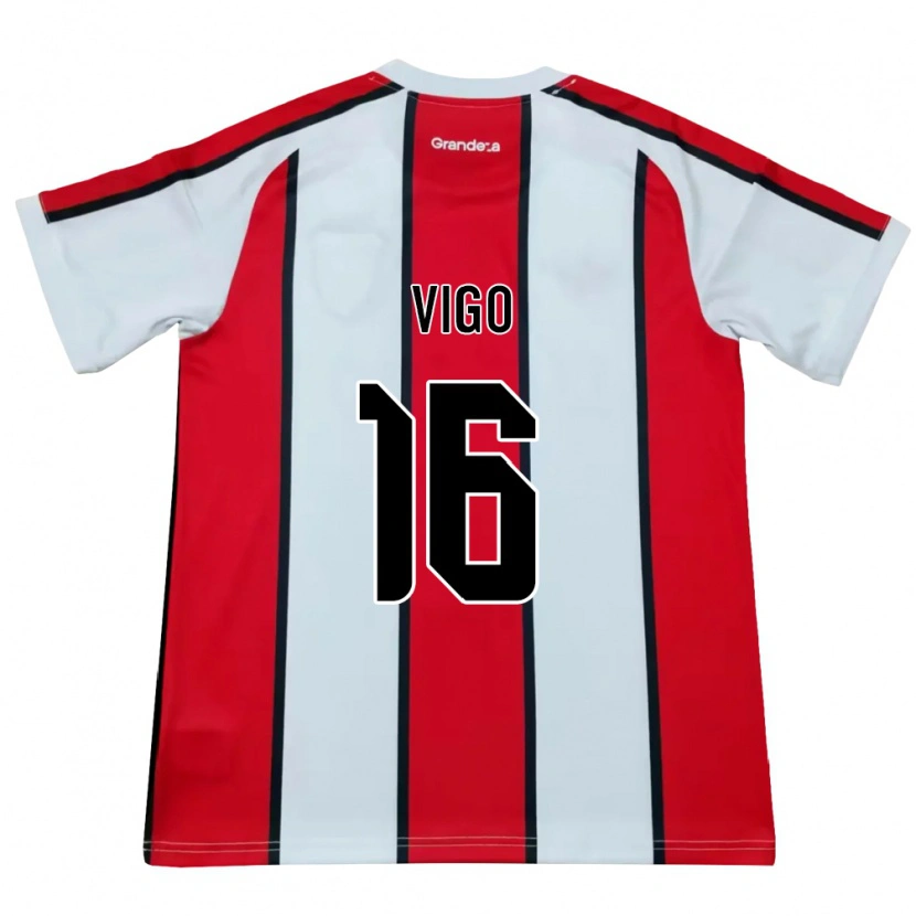 Danxen Damen Alex Vigo #16 Weiß Rot Schwarz Auswärtstrikot Trikot 2026/27 T-Shirt Österreich