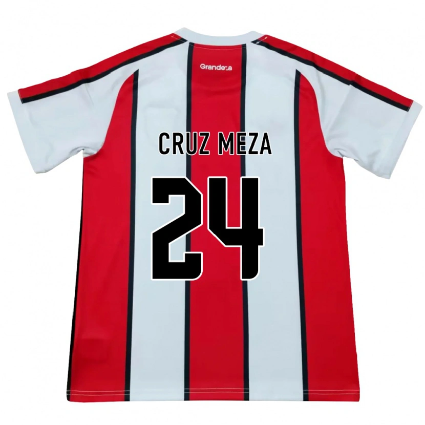 Danxen Damen Juan Cruz Meza #24 Weiß Rot Schwarz Auswärtstrikot Trikot 2026/27 T-Shirt Österreich