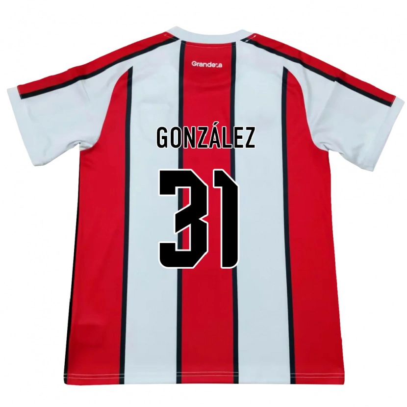 Danxen Damen Facundo González #31 Weiß Rot Schwarz Auswärtstrikot Trikot 2026/27 T-Shirt Österreich