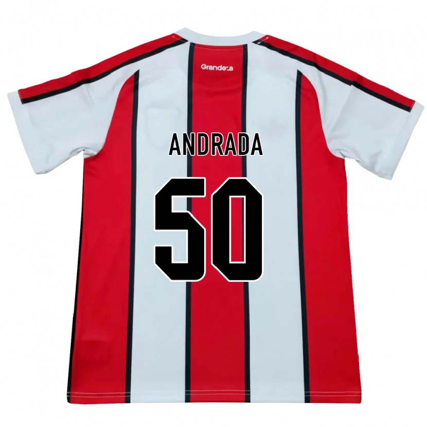 Danxen Damen Tobías Andrada #50 Weiß Rot Schwarz Auswärtstrikot Trikot 2026/27 T-Shirt Österreich