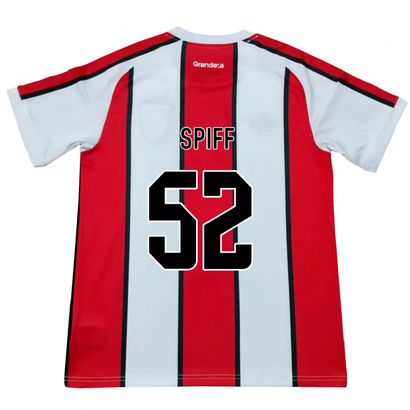 Danxen Damen Jonathan Spiff #52 Weiß Rot Schwarz Auswärtstrikot Trikot 2026/27 T-Shirt Österreich
