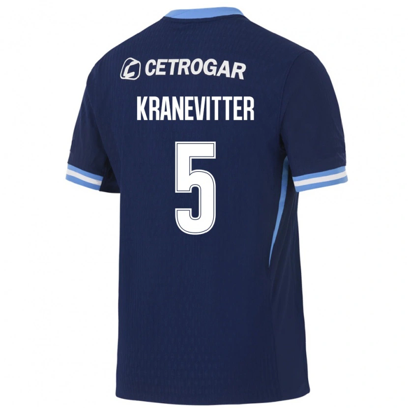 Danxen Damen Matías Kranevitter #5 Königsblau Hellblau Weiß Auswärtstrikot Trikot 2026/27 T-Shirt Österreich