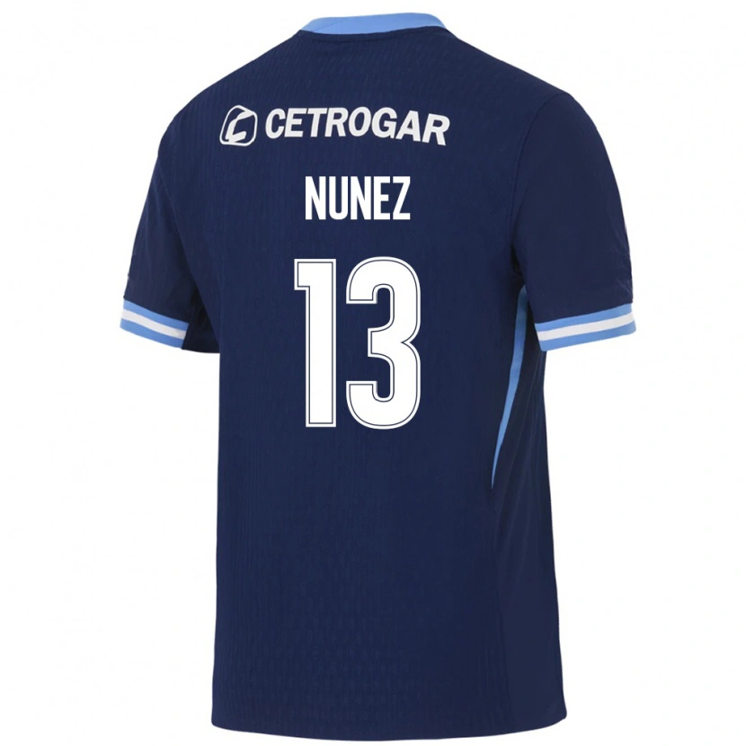 Danxen Damen Matias Nunez #13 Königsblau Hellblau Weiß Auswärtstrikot Trikot 2026/27 T-Shirt Österreich