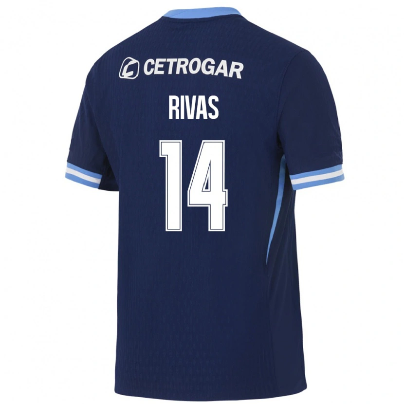 Danxen Damen Lautaro Rivas #14 Königsblau Hellblau Weiß Auswärtstrikot Trikot 2026/27 T-Shirt Österreich