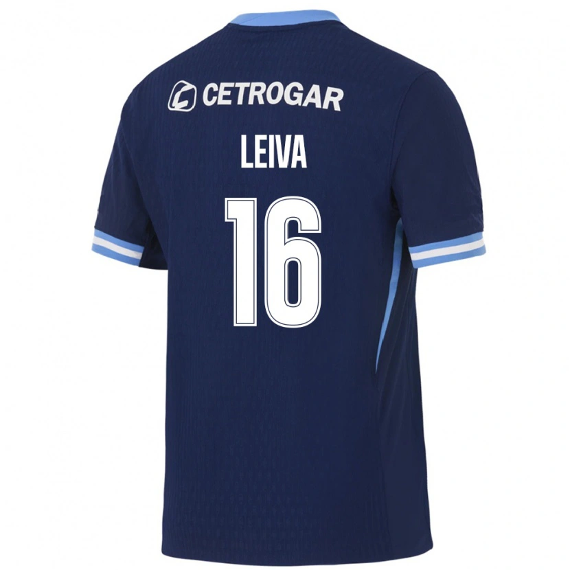 Danxen Damen Gonzalo Leiva #16 Königsblau Hellblau Weiß Auswärtstrikot Trikot 2026/27 T-Shirt Österreich