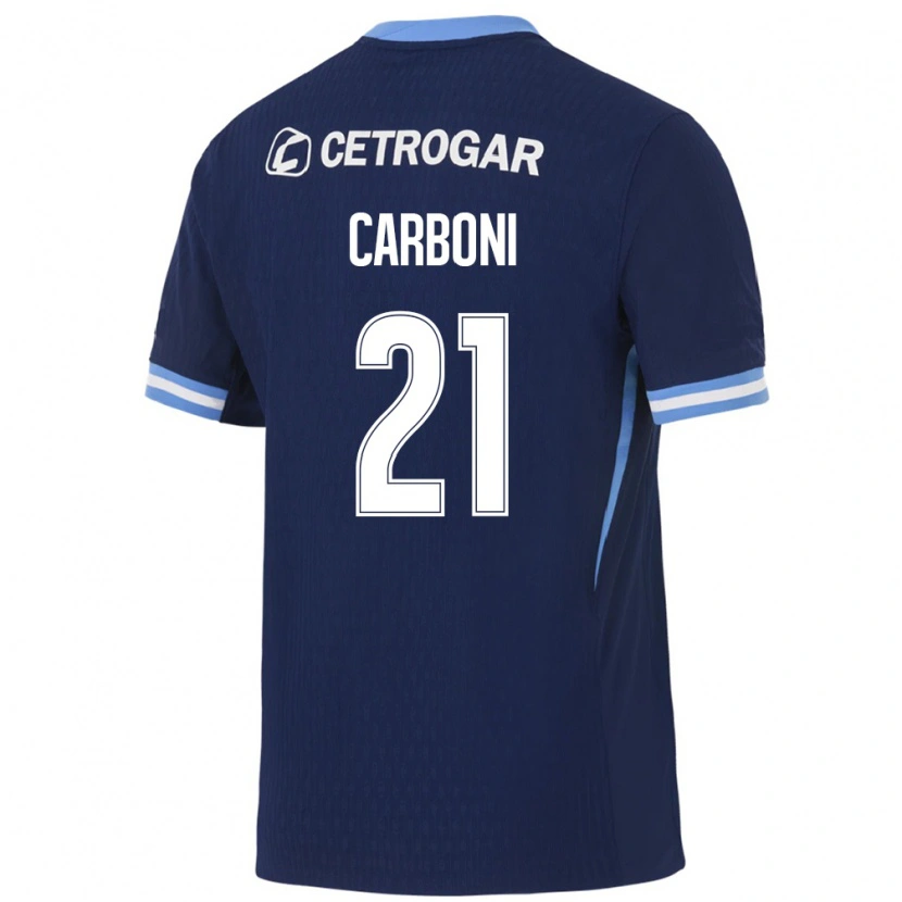 Danxen Damen Valentín Carboni #21 Königsblau Hellblau Weiß Auswärtstrikot Trikot 2026/27 T-Shirt Österreich
